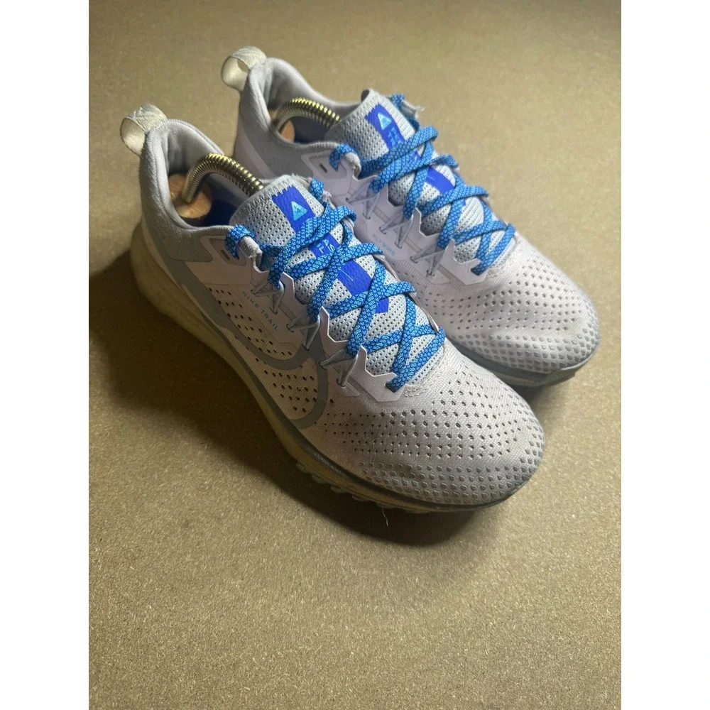 Nike Pegasus Trail 4 Grey Blue Running Shoes DJ6159-600 Womens 8